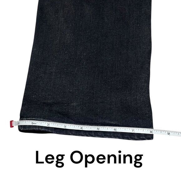 Rebel Vengeance Men 36 Straight Black Star Embroidered Jeans Punk Street Skate - Picture 7 of 10